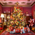 Christmas Tree red room framed