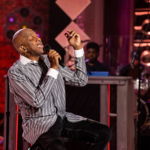 Donnie McClurkin striped shirt