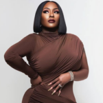 Lasha Knox brown dress
