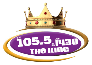 WAFS 1430AM, 105l5FM The King logo, lg